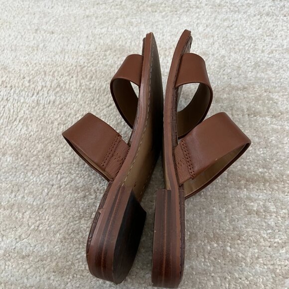 Sam Edelman Haydee Leather Square Toe Sandals Slides Shoes 6 - Picture 6 of 10